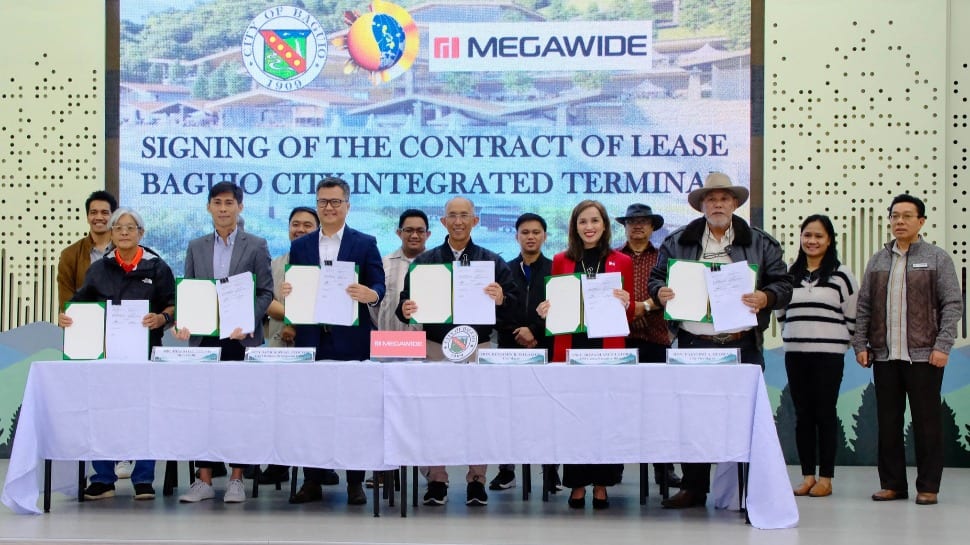 Baguio City transport terminal signing